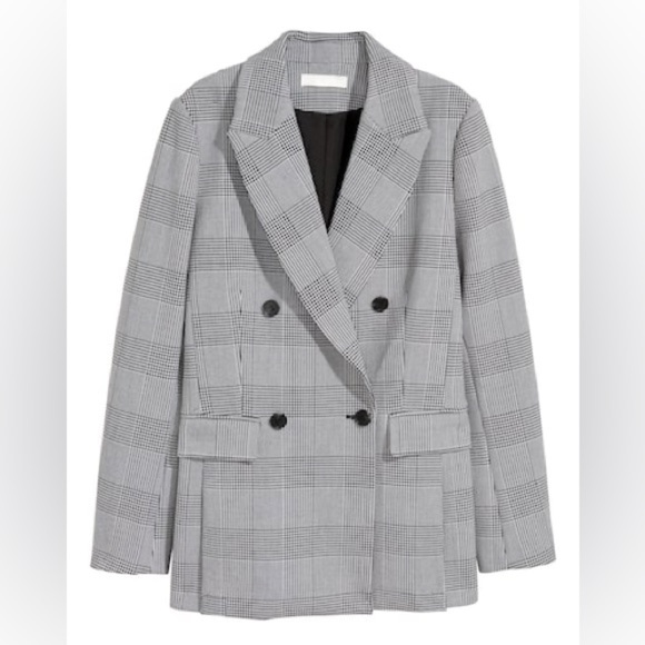 H&M Women’s Double Breasted Woven Fitted Lined Blazer in size 6 - Picture 1 of 8